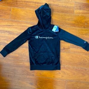 NWT Champion girls' velour hoodie sz M (10-12)